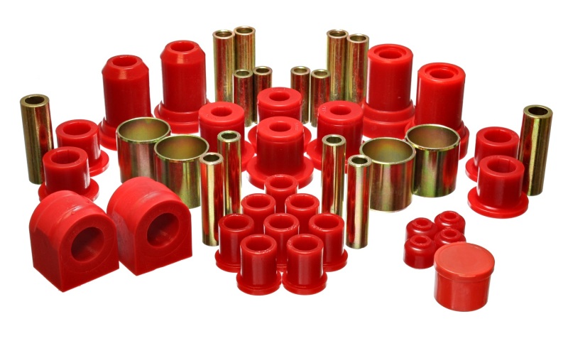 Ford F150 Pickup Suspension Bushing Kit - Energy Suspension - Hyper-Flex - Red - `04-`06